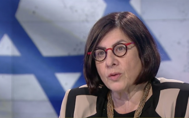 S.E. Anna Azari, ambassadrice d'Israël en Pologne. (Capture d'écran : tvn24)