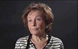 Isabelle Choko, rescapée et passeuse de mémoire. (Crédit : Capture d'écran YouTube/Mémorial de la Shoah)