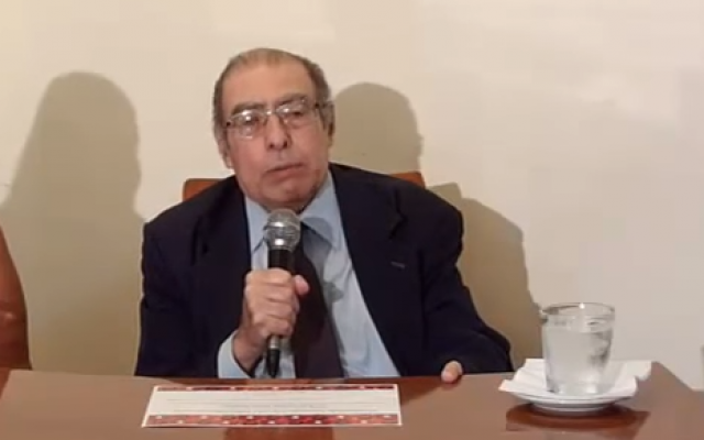 Le juge argentin Leopoldo Schiffrin, le 15 novembre 2016 (Crédit : Capture d'écran / YouTube) Le juge argentin Leopoldo Schiffrin, le 15 novembre 2016 (Crédit : Capture d'écran / YouTube)