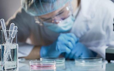 Les pathologistes examinent les tissus et les cellules prélevés sur le corps lors de la biopsie en regardant les fragments de tissus sur une lame à travers un microscope (Motortion; iStock by Getty Images)