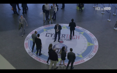 Capture d’écran d'un reportage sur le cyber futur de la guerre de l’émission « VICE News » diffusée sur HBO