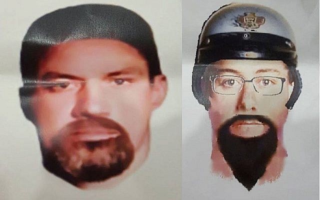 Les portraits-robots diffusés par la Royal Malaysia Police dans l'affaire de l'assassinat d'un membre du Hamas, à Kuala Lumpur, Malaysia, le 23 avril 2018. (Crédit : Royal Malaysia Police) Les portraits-robots diffusés par la Royal Malaysia Police dans l'affaire de l'assassinat d'un membre du Hamas, à Kuala Lumpur, Malaysia, le 23 avril 2018. (Crédit : Royal Malaysia Police)