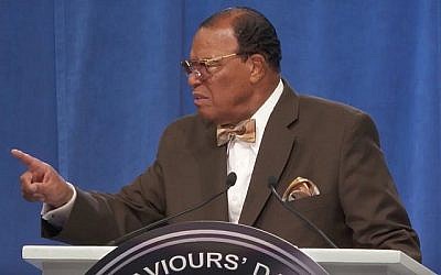 Louis Farrakhan prononce un discours lors du  "Saviours’ Day" de la Nation de l'Islam à Chicago le 25 février 2018. (Capture d'écran : YouTube)