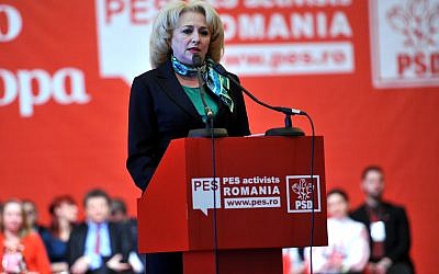 Viorica Dancila (Crédit : Partidul Social Democrat/Creative Commons Attribution 2.0 Generic)