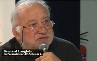 Bernard Langlois en 2013 (Crédit: capture d'écran Dailymotion/Presse et Cité)