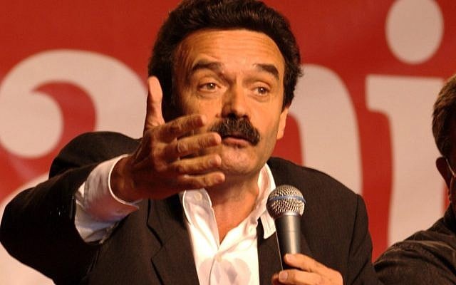 Edwy Plenel à la Fête de l'Humanité en 2008 (Crédit : Olivier « toutoune25/Tétard)