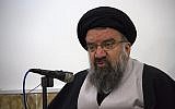 Ahmad Khatami . (Autorisation: Mostafameraji/Wikimedia Commons)