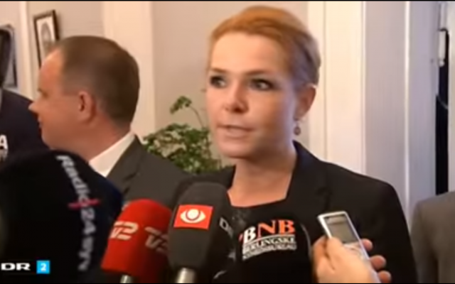 La ministre danoise à l'Intégration  Inger Støjberg (Capture d'écran : YouTube)