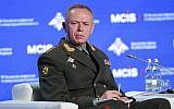 Alexander Fomin, vice-ministre russe de la Défense. (Site du Ministère de la Défense de la Fédération de Russie)