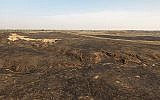 Les images de drone montrent les destructions massives causées par les cerfs-volants incendiaires dans la réserve naturelle de Beeri, adjacente à Gaza. (Crédit : DRONEIMAGEBANK)