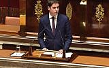 Gabriel Attal, porte-parole du gouvernement. (Capture d'écran Twitter)