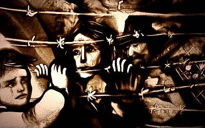 L'artiste en sable ukrainienne Kseniya Simonova a créé un hommage à Israël à l'occasion de son 70ème anniversaire (Autorisation)