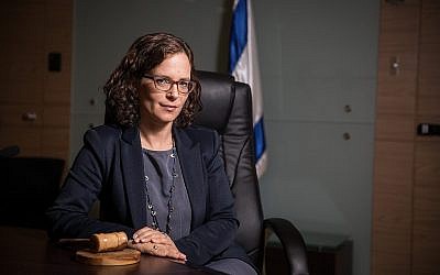 La députée Rachel Azaria à la Knesset le 17 juin 2017. (Crédit : Hadas Parush/Flash90)