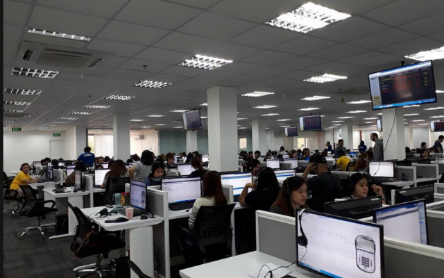 Le call-center d'IBD Marketing Inc avant le raid mené le 6 juin par la police des Philippines (Capture d'écran : Facebook)