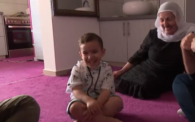 O'Neal Mahmoud, un garçon druze israélien de la ville de Majdal Shams qui parle couramment l'anglais. (Capture d'écran: canal 10)
