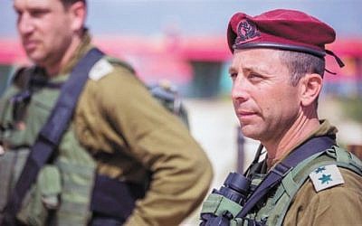 Le colonel Avi Bluth, chef de brigade d'un commando d'élite (Crédit : porte-parole de l'armée israélienne)