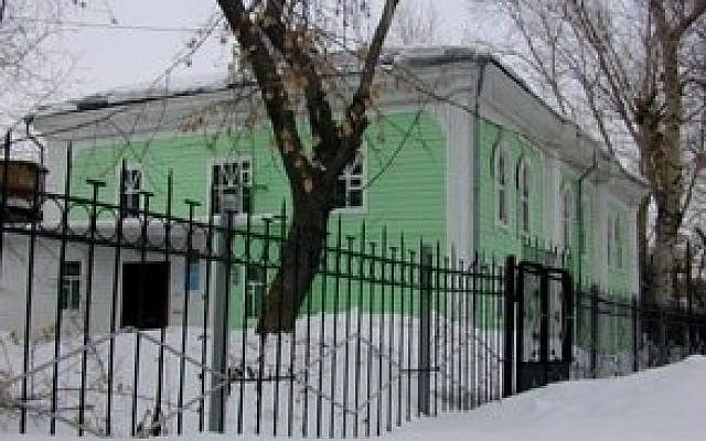 La synagogue d'Omsk, en Russie. (Crédit : JTA/ Ezra Nathan)