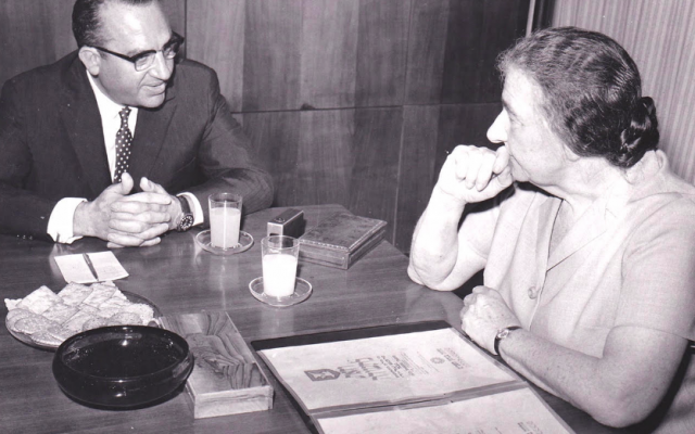 Bernard Giberstein, fondateur de Dim et Golda Meir. (Crédit.: Daniel Giberstein)