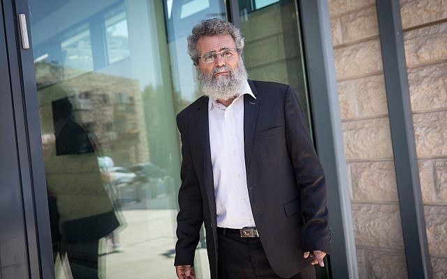 Le rabbin Dov Haiyun à Jérusalem le 19 juillet 2018 (Crédit :  Miriam Alster/FLASH90)