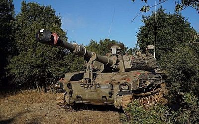 Un char de l'armée israélienne a été déployé sur le plateau du Golan, près de la frontière syrienne, le 1er juillet 2018. (Armée israélienne)
