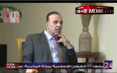 Le journaliste jordanien Yousef Alawnah. (Capture d'écran MEMRI / Saudi 24 / YouTube)