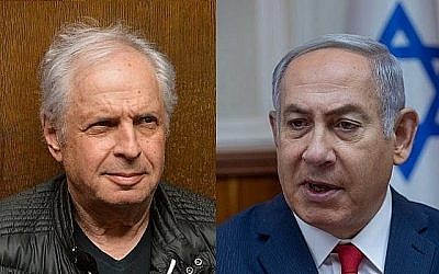 Image composite du Premier ministre Benjamin Netanyahu (à droite) et de l'ancien actionnaire majoritaire de Bezeq, Shaul Elovitch. (Crédit : Ohad Zwigenberg/POOL/Flash90)