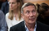 Nochi Dankner, ancien président du Groupe Israel Discount Bank, à la Cour Suprême de Jérusalem le 23 avril 2018. (Yonatan Sindel/Flash90)