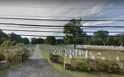 L'entrée du cimetière Agudath Achim à Freehold, dans le New Jersey. (Crédit : Google Maps)