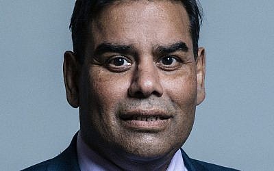 Portrait du député du Labour Khalid Mahmood. (Crédit : CC BY 3.0 Chris McAndrew/Wikipedia)