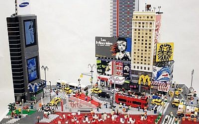 La sculpture représentant Times Square de Sean Kenney, en Lego (Autorisation : Sean Kenney)