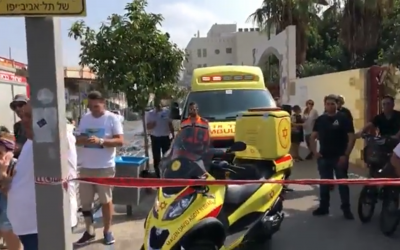La scène d'un incendie à Jaffa (Capture d'écran)