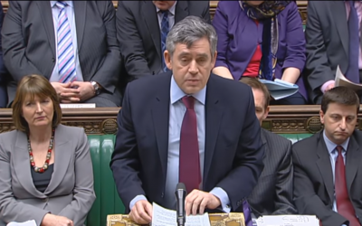 Gordon Brown au Parlement (Capture d'écran : YouTube)