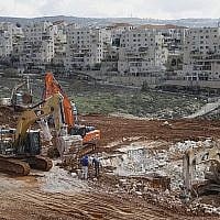 Vue de l'implantation israélienne de Beitar Illit le 14 février 2018. (AFP/ MENAHEM KAHANA)