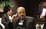 Le journaliste saoudien Jamal Khashoggi au World Economic Forum à Davos, le 21 janvier 2011. (Crédit : AP Photo/Virginia Mayo, File)