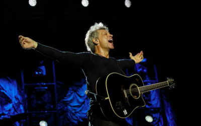 Jon Bon Jovi à Tel Aviv en octobre 2015 (Crédit : autorisation Bluestone Group)
