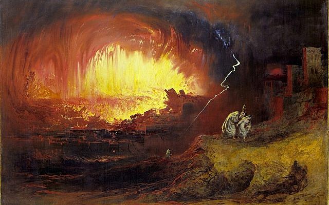 John Martin, "Destruction de Sodome et Gomorrhe", 1852. (Domaine public, via Wikipedia)