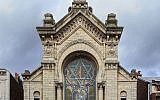 La facade de la synagogue de Lille. (Crédit: Velvet/Wikimedia Commons)