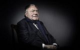Claude Lanzmann, écrivain, journaliste et producteur de films français, à Paris, le 11 février 2016. (Crédit : AFP PHOTO / JOEL SAGET)