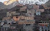 Le village d'Imlil dans le Haut-Atlas, au Maroc, le 18 décembre 2018. (Crédit : Fadel Senna/AFP)