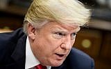 Le président américain Donald Trump, le 18 décembre 2018 à la Maison Blanche. (Crédit : Brendan Smialowski/AFP)