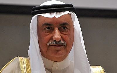 Ibrahim al-Assaf, nouveau ministre d'Etat aux Affaires étrangères en Arabie saoudite. (Crédit : Fayez Nureldine / AFP)