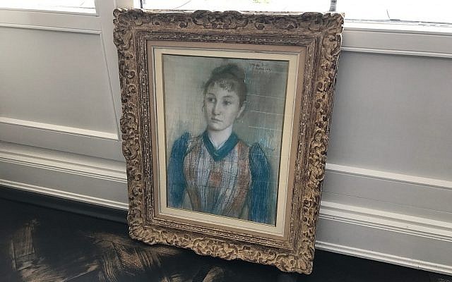 La reproduction de l'oeuvre d'art pillée par les nazis du 'Portrait de Gabrielle Diot' ' (Autorisation)