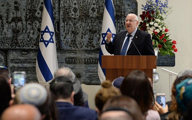 Le Président Reuven Rivlin à la Résidence du Président à Jérusalem, le 28 novembre 2018. (Mark Neiman/GPO)