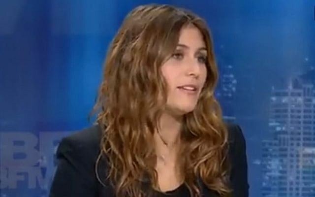 Flora Ghebali en novembre 2015 (Crédit: capture d'écran BFMTV)