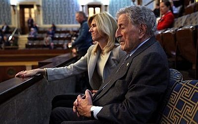 Le chanteur Tony Bennett attendant le début du 116e Congrès au Capitole à Washington, DC, le 3 janvier 2019. (Win McNamee/Getty Images/AFP)