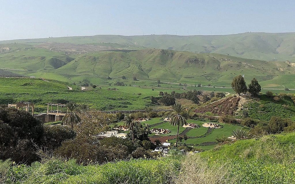 Naharayim et l'île de la Paix, à la frontière israélo-jordanienne, le 26 janvier 2019. (Amanda Borschel-Dan)