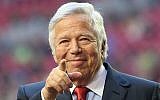 Robert Kraft, philanthrope et propriétaire des New England Patriots, lauréat du Prix Genesis 2019. (Crédit : Genesis Prize Foundation)