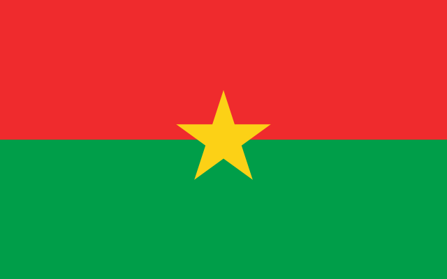 Le drapeau du Burkina Faso. (Domaine public) Le drapeau du Burkina Faso. (Domaine public)