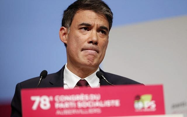 Le secrétaire général du Parti socialiste en avril 2018. (AP Photo/Thibault Camus)