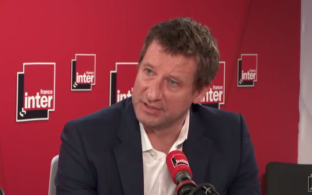 Yves Jadot, eurodéputé et tête de liste des écologistes à l’élection européenne de 2019 (Crédit: capture d'écran France Inter/Youtube)